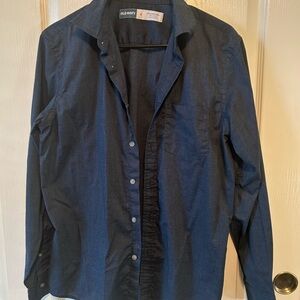 Old Navy Men's Casual Button Down Shirt - Navy Blue